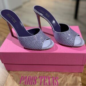 Paris Texas Holly Stiletto Mule Light Amethyst